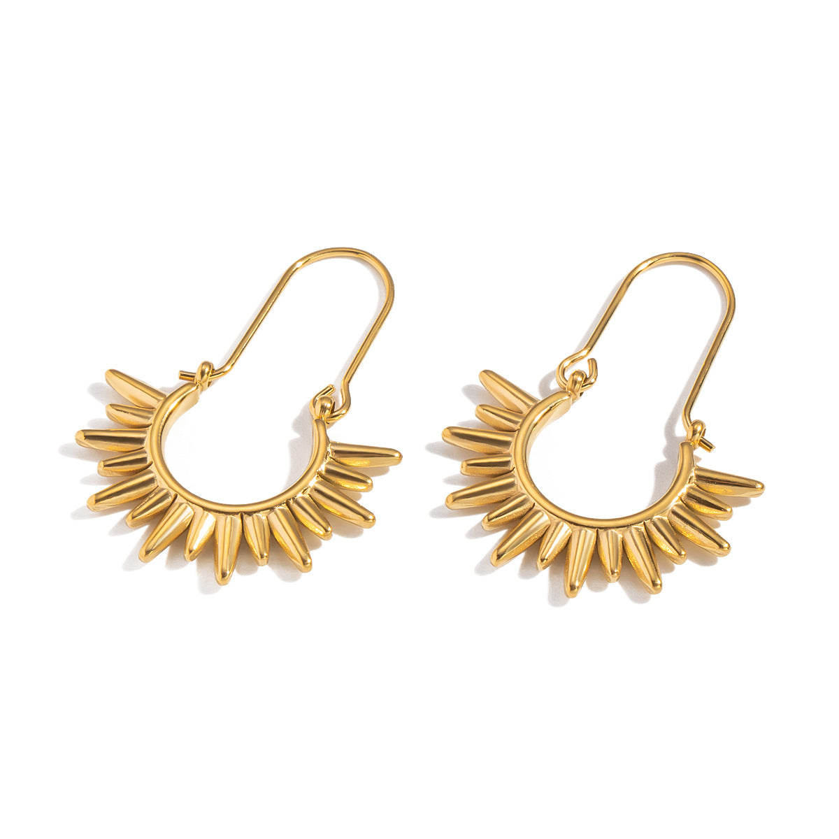 Sunburst dangle earrings