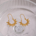 Sunburst dangle earrings