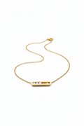 Stunning classic design hallow rectangle pendant necklace