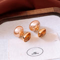 Double-sided stud earrings