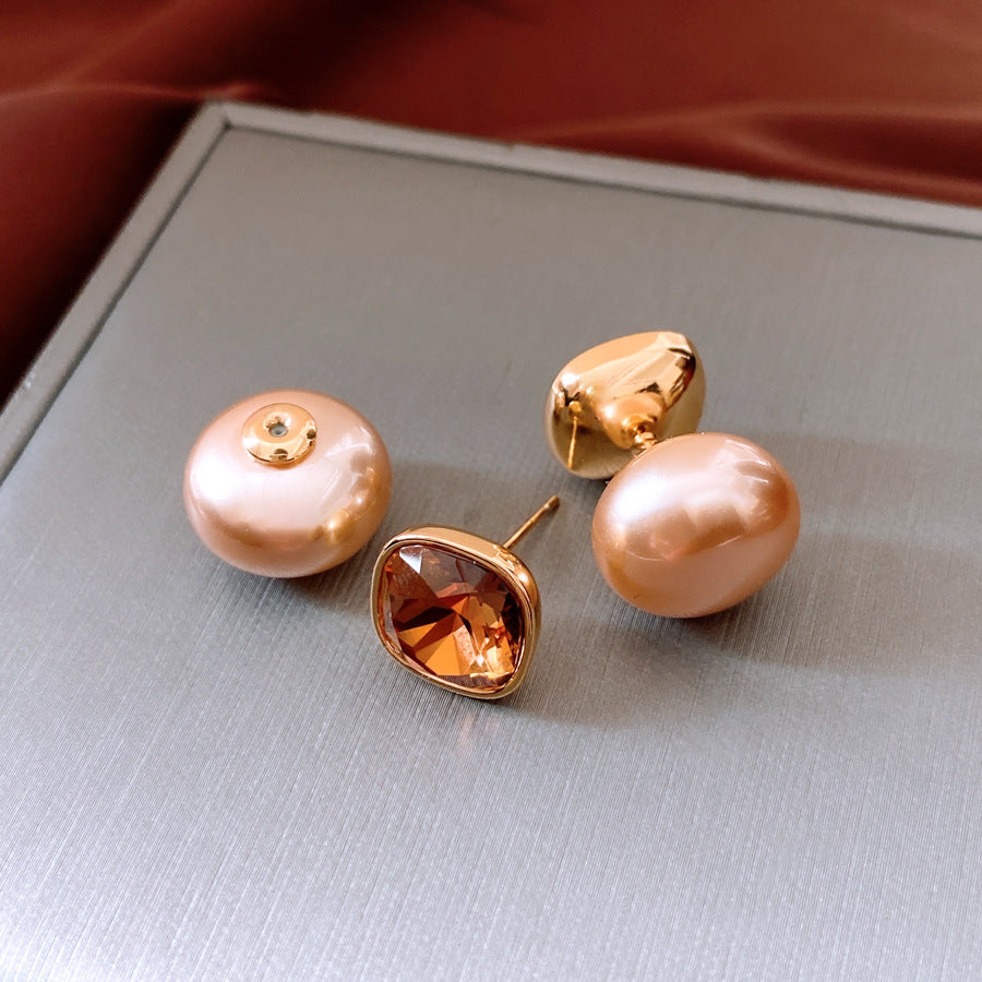 Double-sided stud earrings