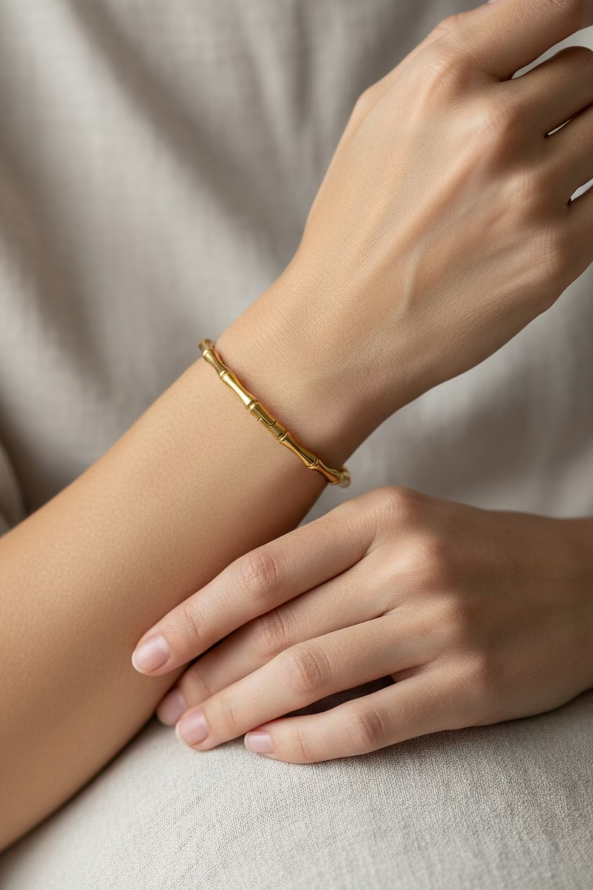 Elegant Bamboo bangle bracelet