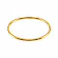 Classic oval gold bangle bracelet