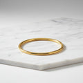 Classic oval gold bangle bracelet