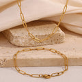Minimalist Paperclip chain necklace