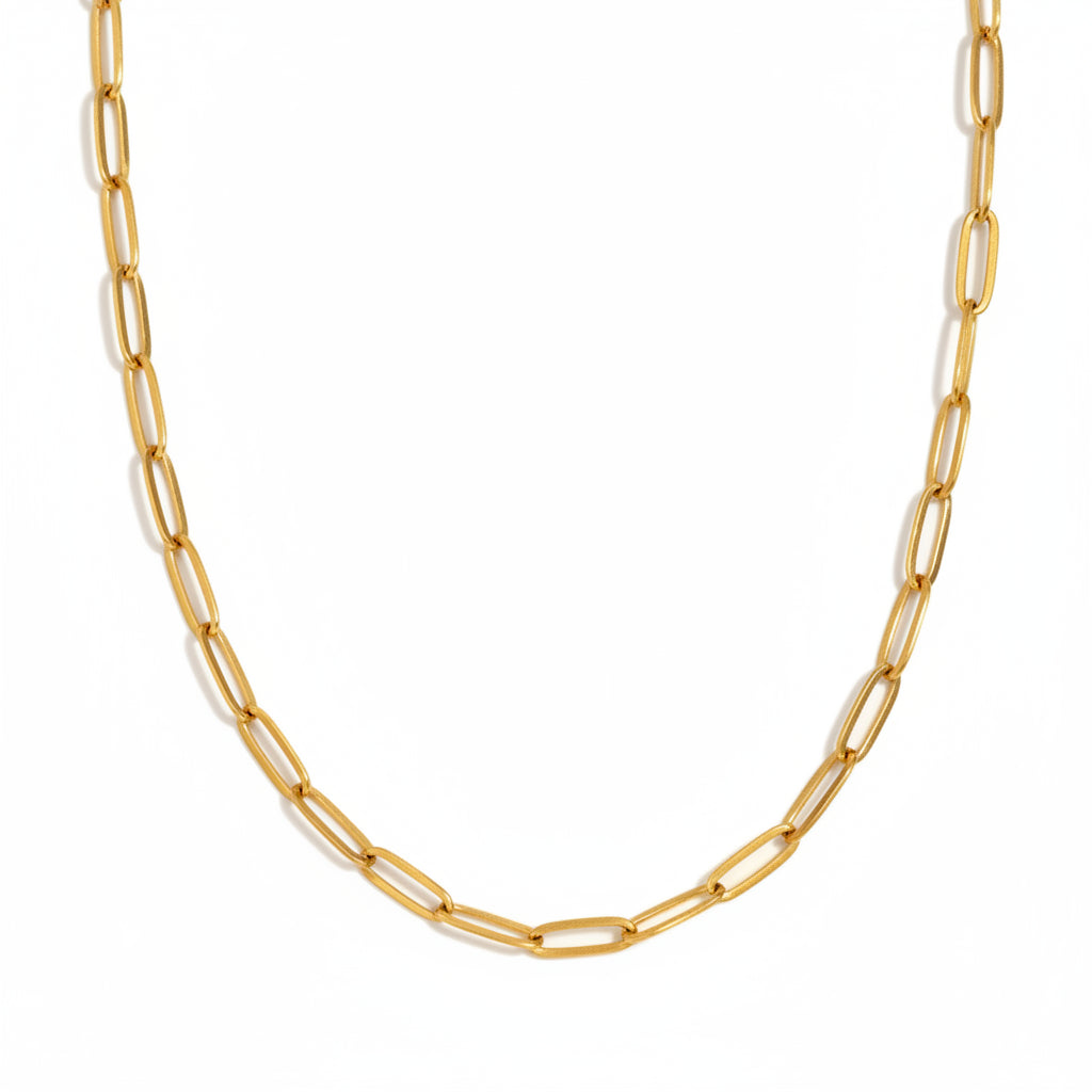 Minimalist Paperclip chain necklace
