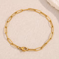 Delicate paperclip bracelet